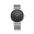 Minimalist watch quartz genuine leather watches for men changeable face japan mov't mens stainless steel watch